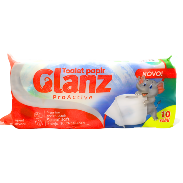 Toalet papir super soft Glanz 3-sloja 10/1