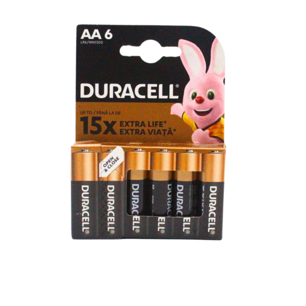 V - Duracell extra life baterije AA LR6 6/1