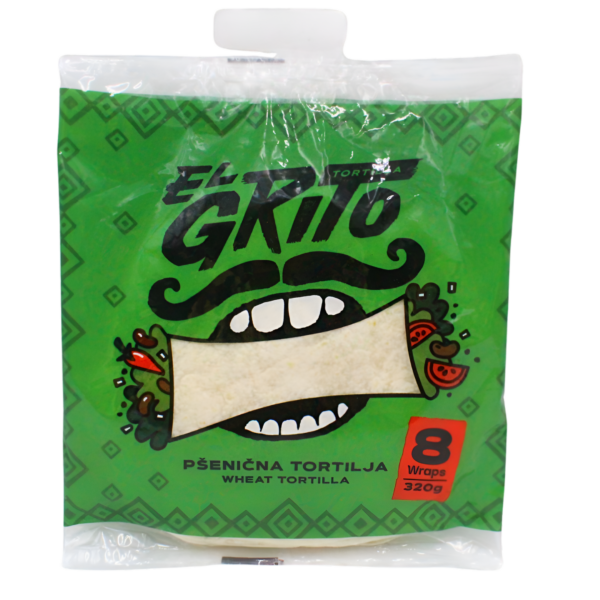 Tortilja pšenična 8 kom,320g El Grito