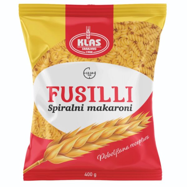 Makaroni Fusilli 400g Klas