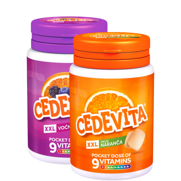 Cedevita bombone narandža i šumsko voće 2X60 g